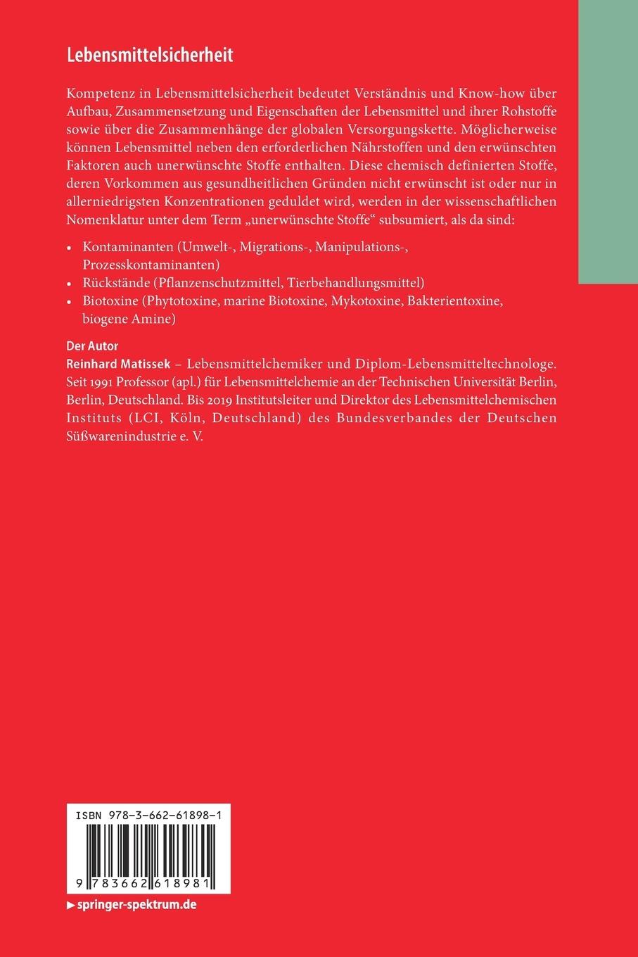 Rückseitencover Lebensmittelsicherheit