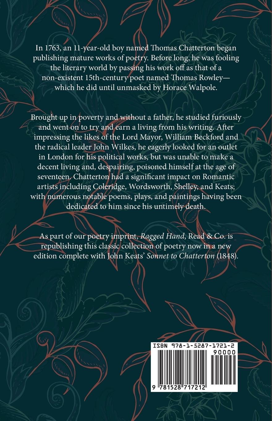 Rückseitencover The Complete Poetical Works of Thomas Chatterton; Volumes I & II