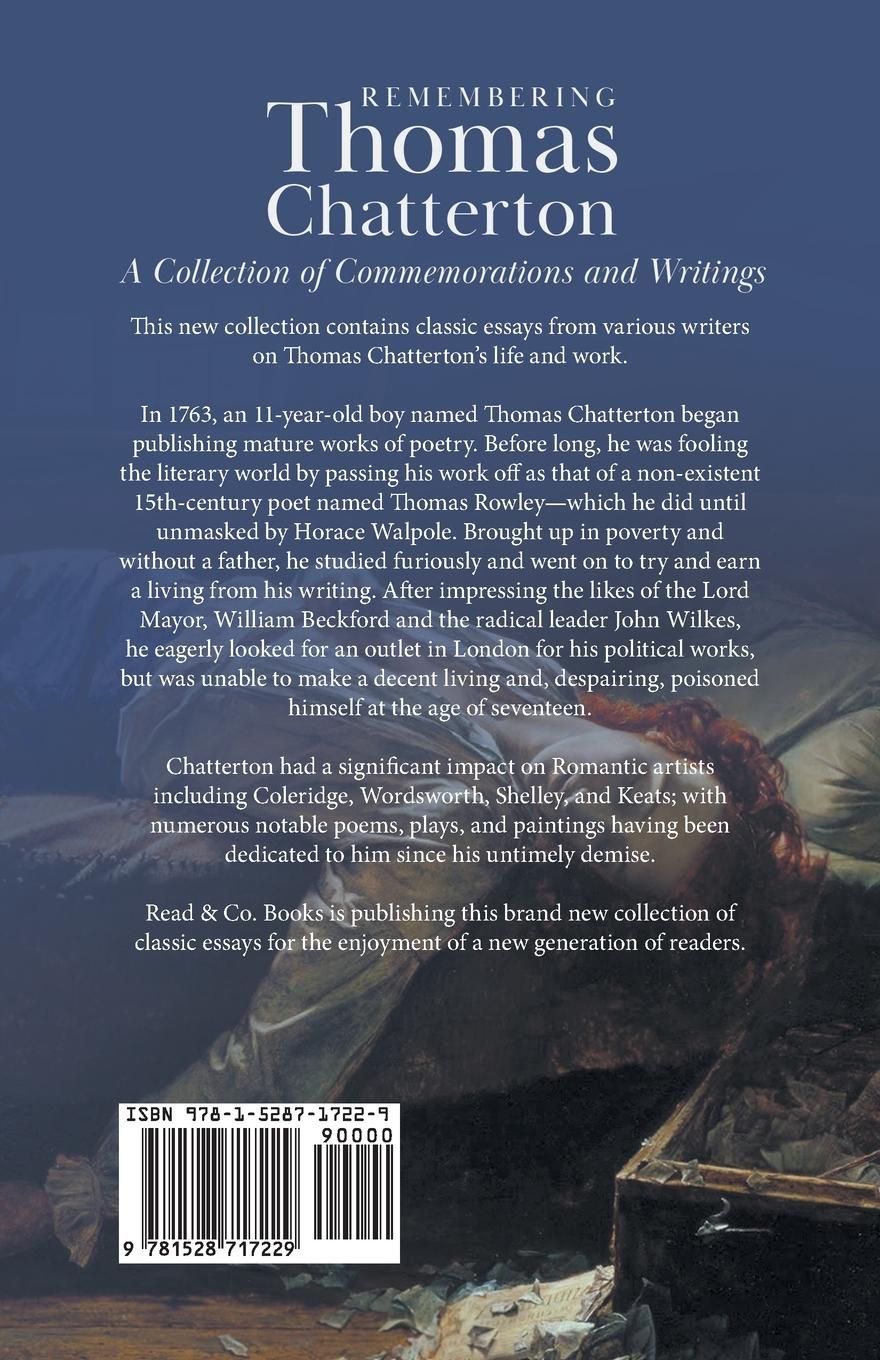 Rückseitencover Remembering Thomas Chatterton