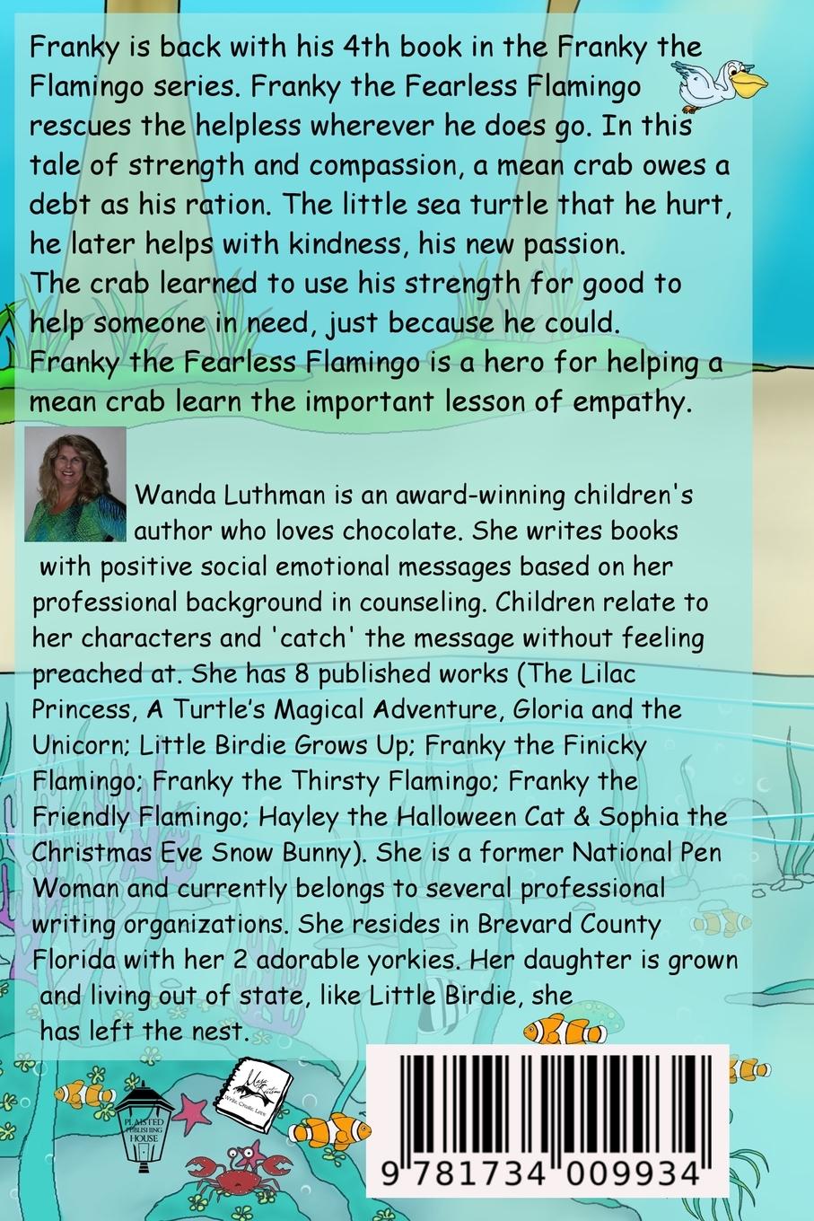 Rückseitencover Franky the Fearless Flamingo
