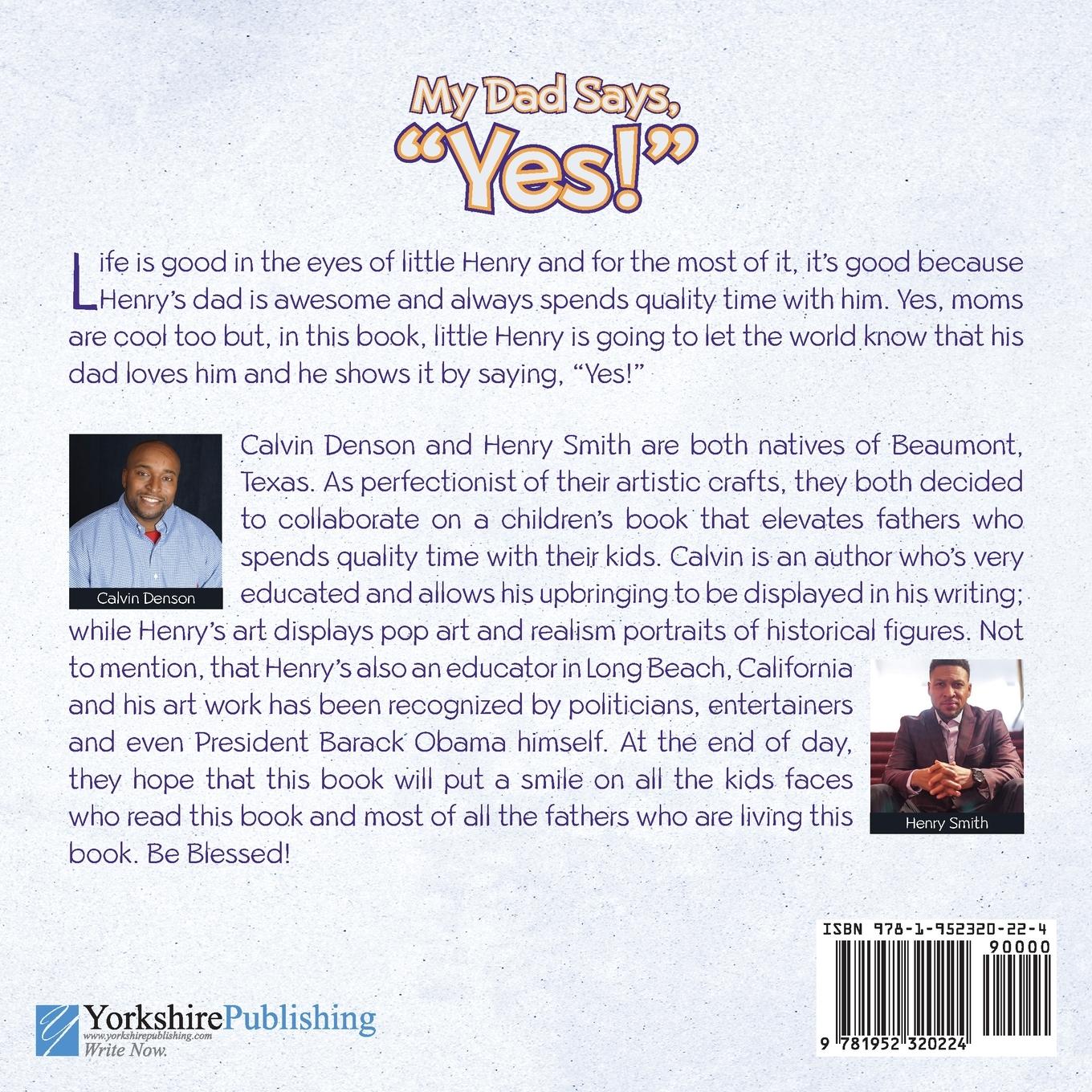 Rückseitencover My Dad Says "Yes!"