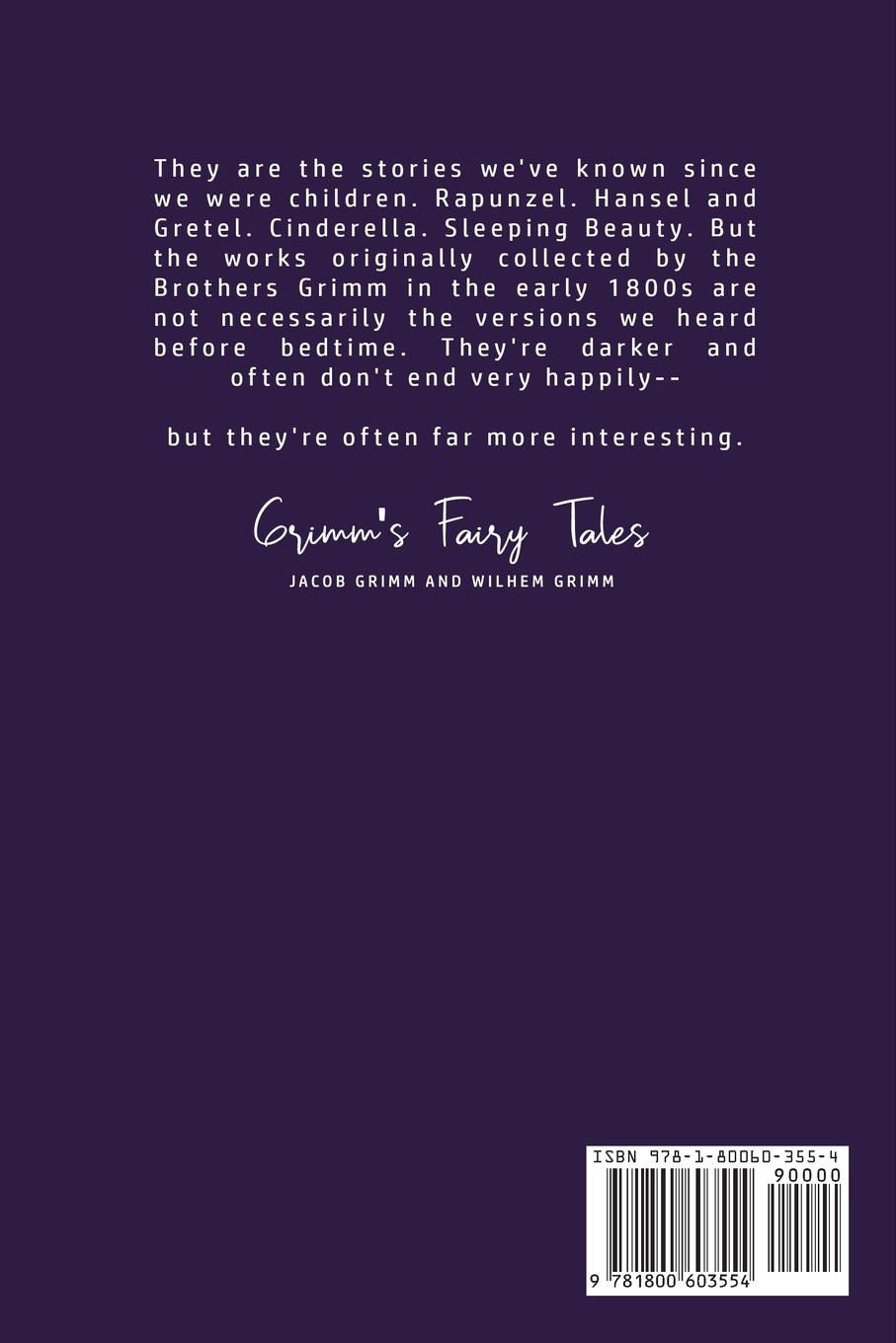 Rückseitencover Grimm's Fairy Tales