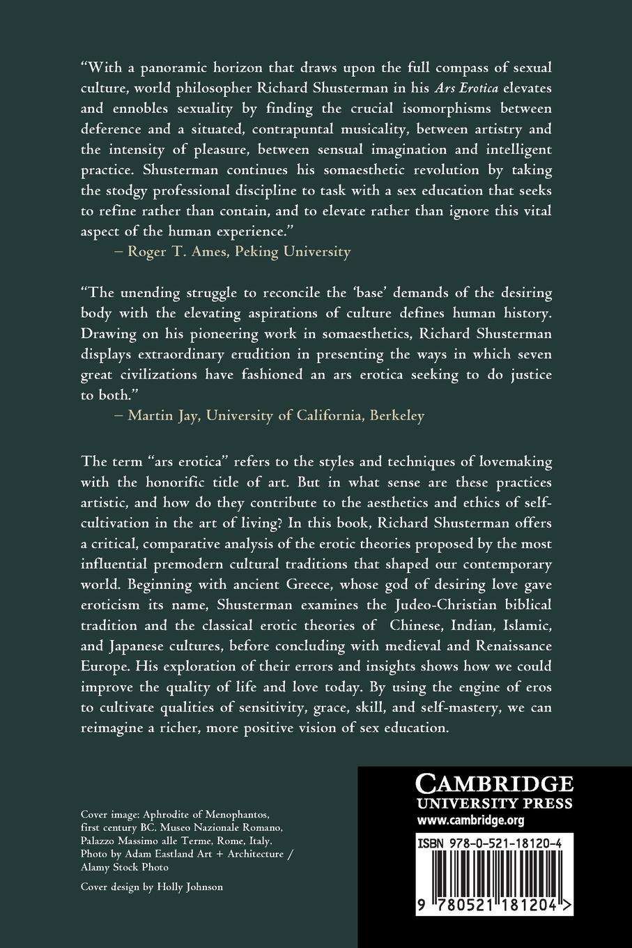 Rückseitencover Ars Erotica