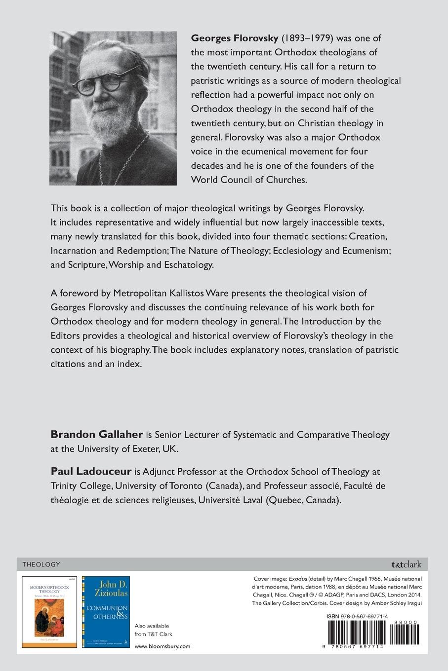 Rückseitencover The Patristic Witness of Georges Florovsky