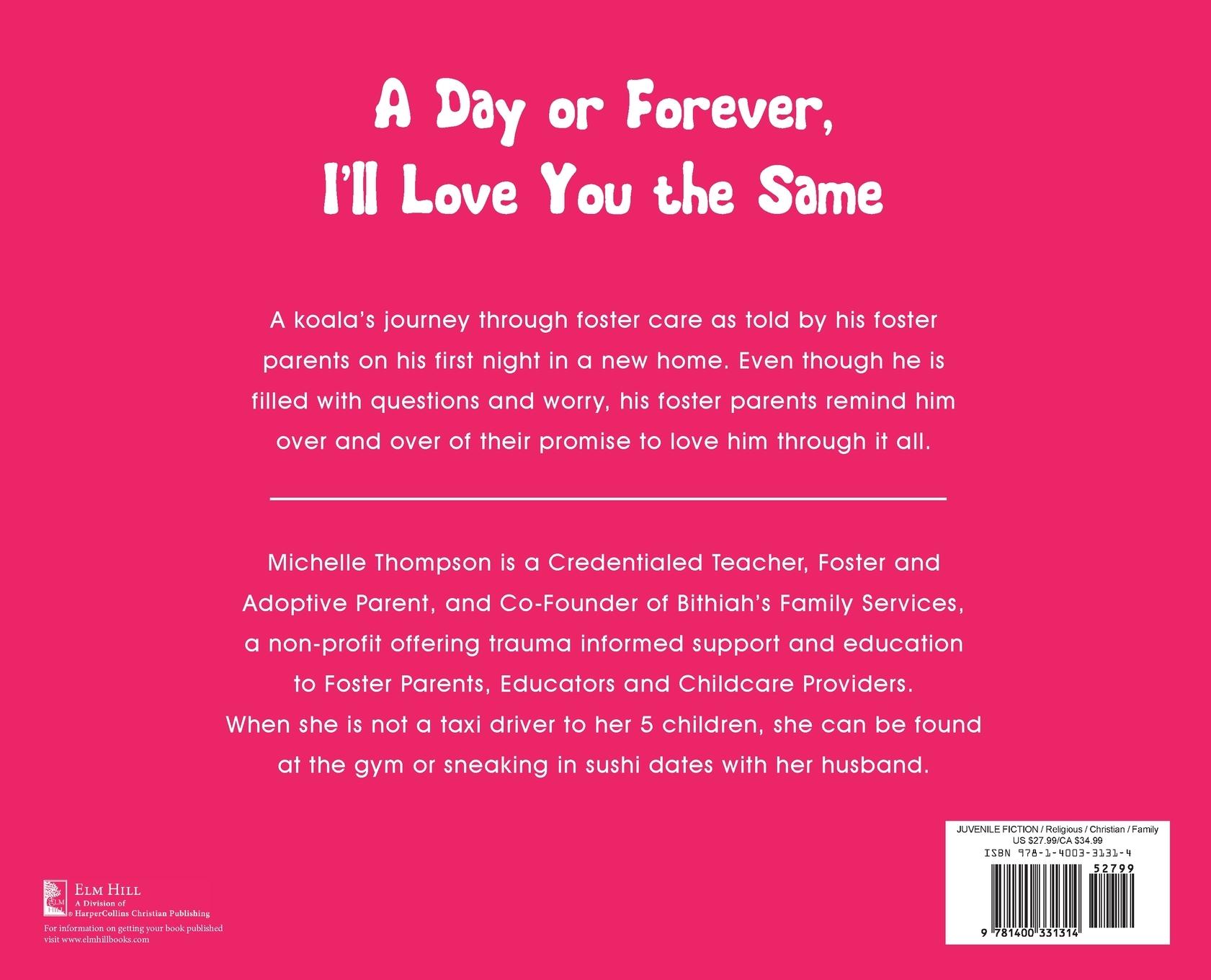 Rückseitencover A Day or Forever, I'll Love You the Same