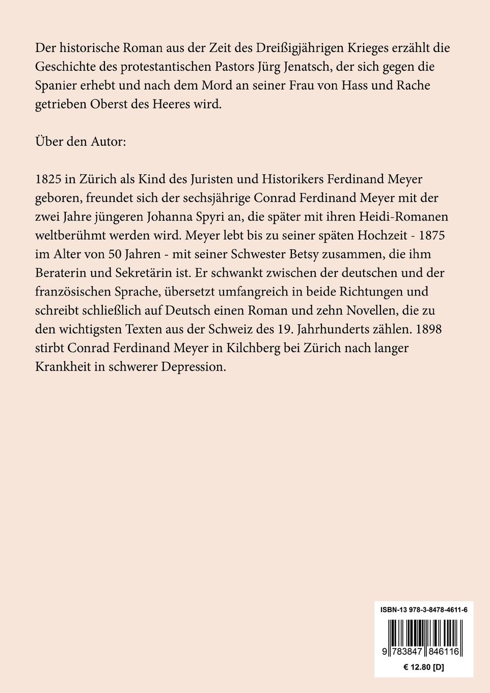 Rückseitencover Jürg Jenatsch (Großdruck)