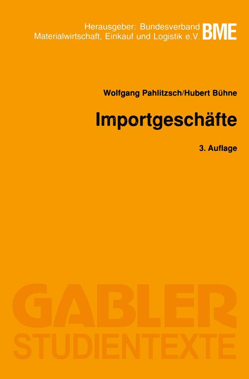 Vorderes Coverbild Importgeschäfte