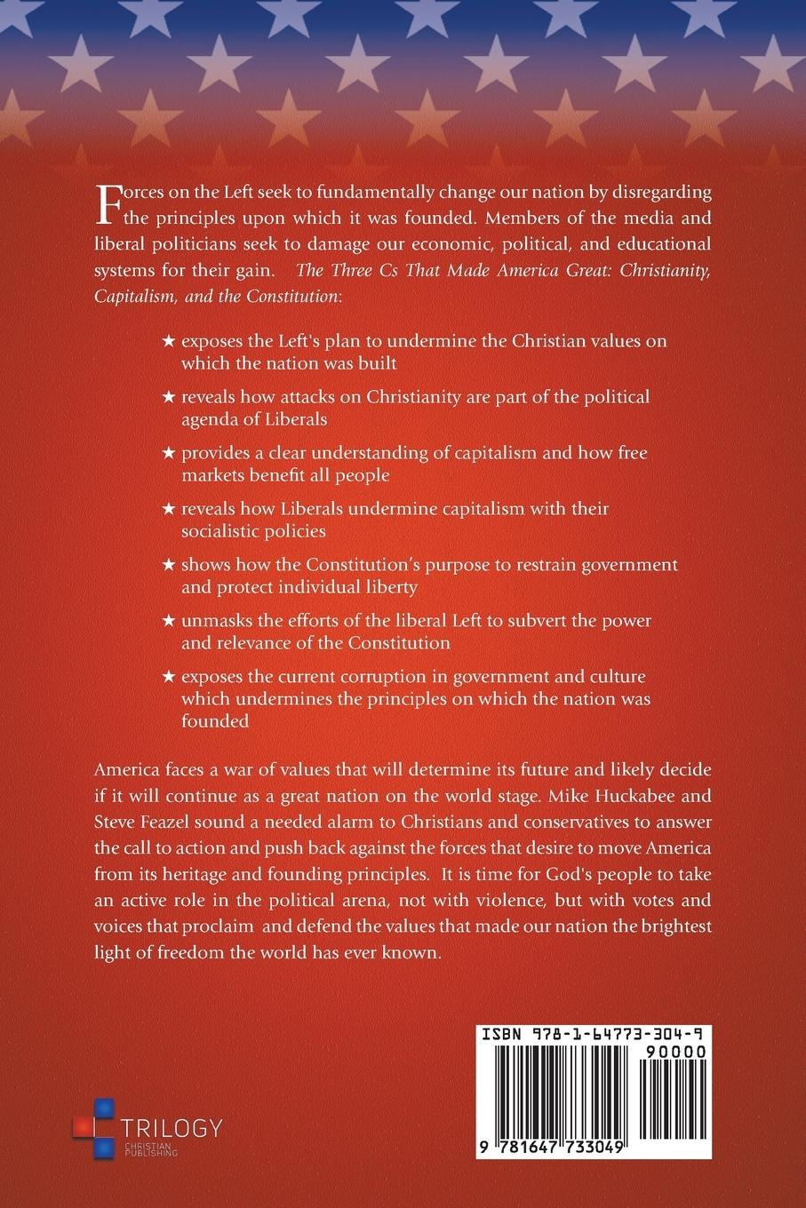 Rückseitencover The Three Cs That Made America Great