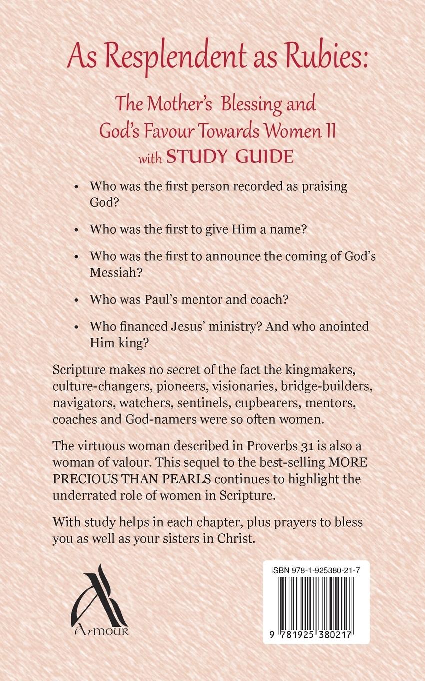 Rückseitencover As Resplendent As Rubies (with Study Guide)