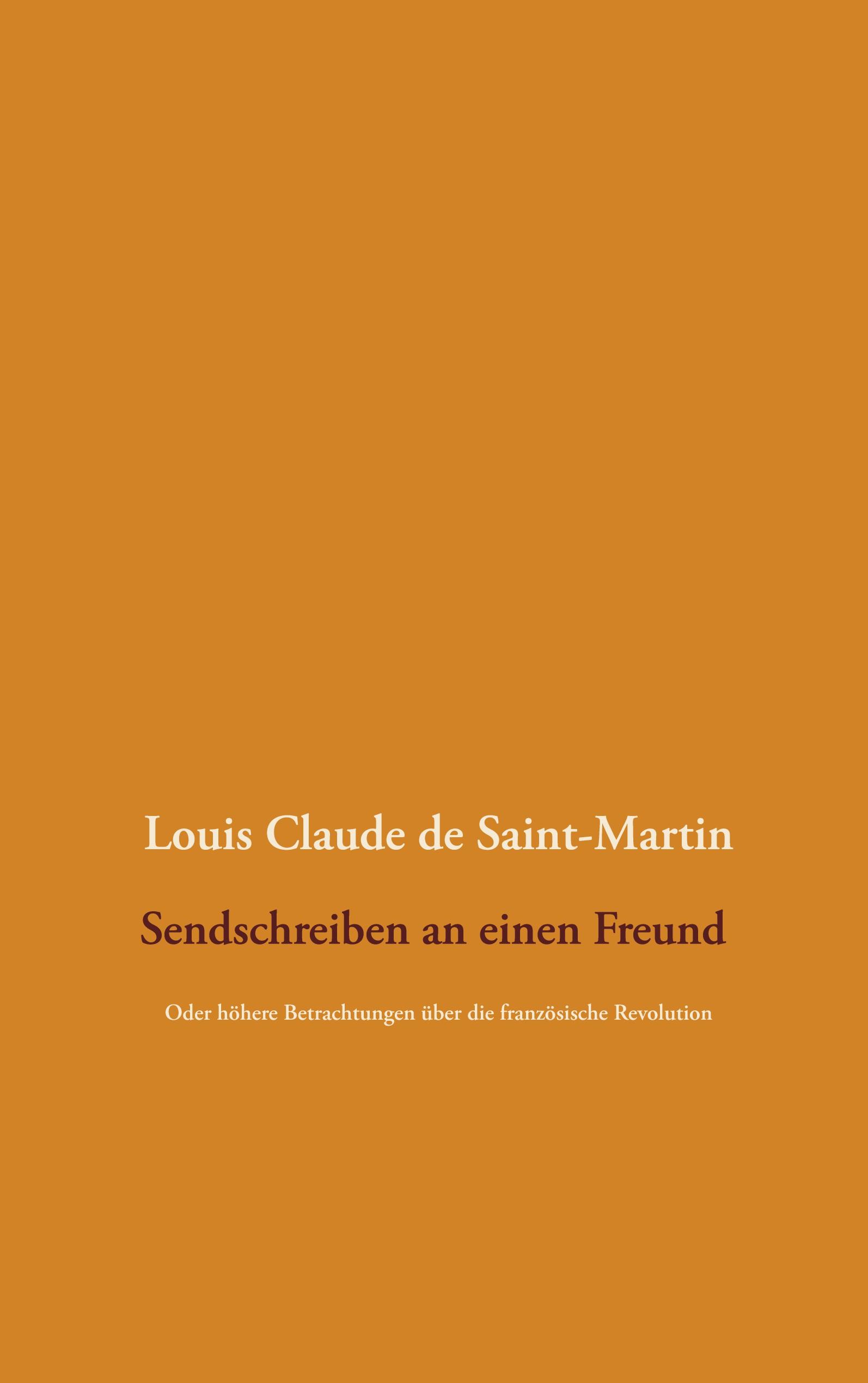 Vorderes Coverbild Sendschreiben an einen Freund