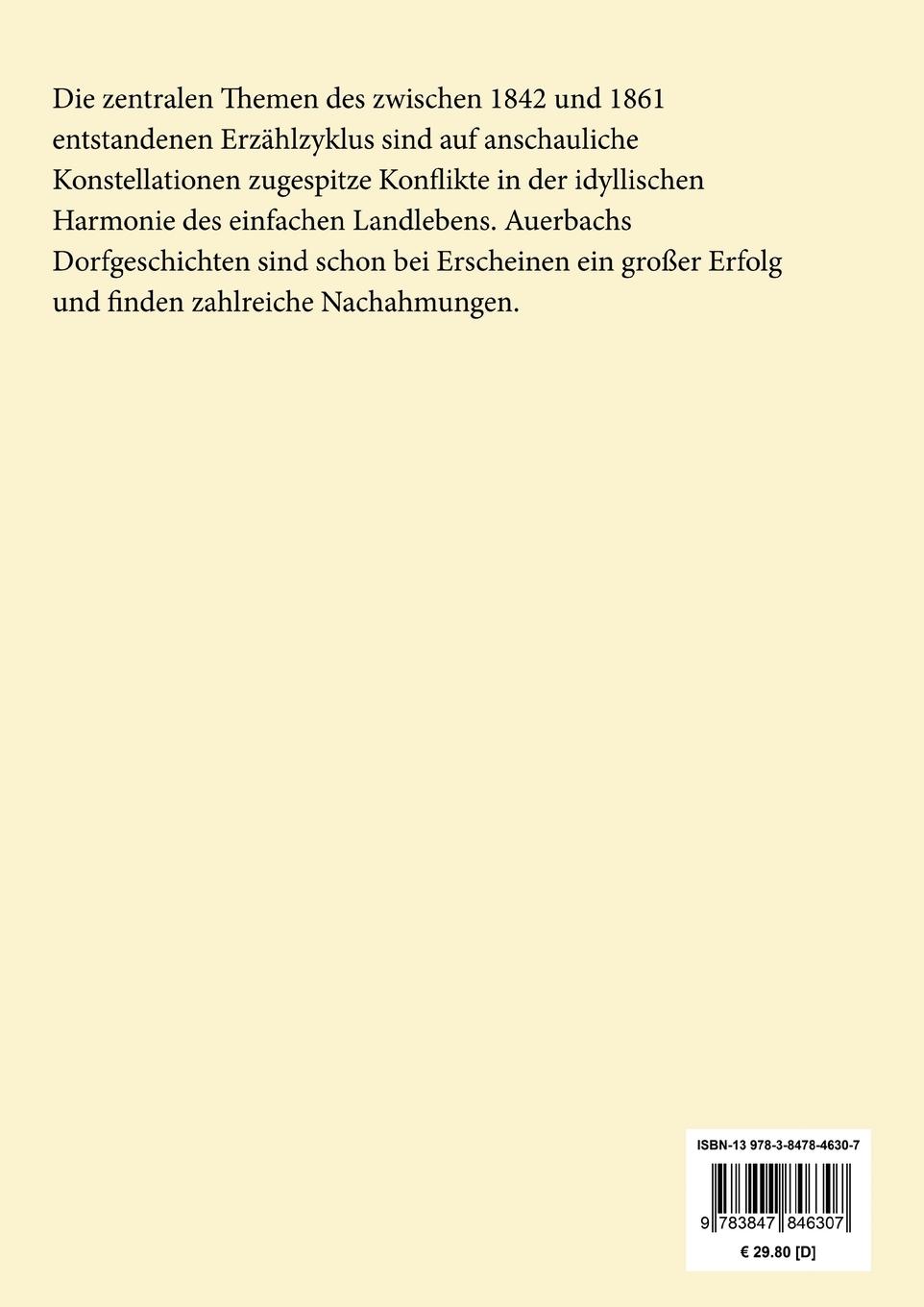 Rückseitencover Schwarzwälder Dorfgeschichten (Großdruck)