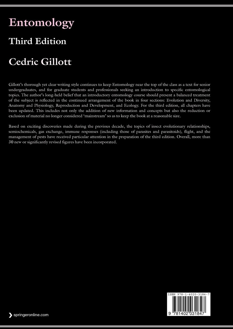 Rückseitencover Entomology