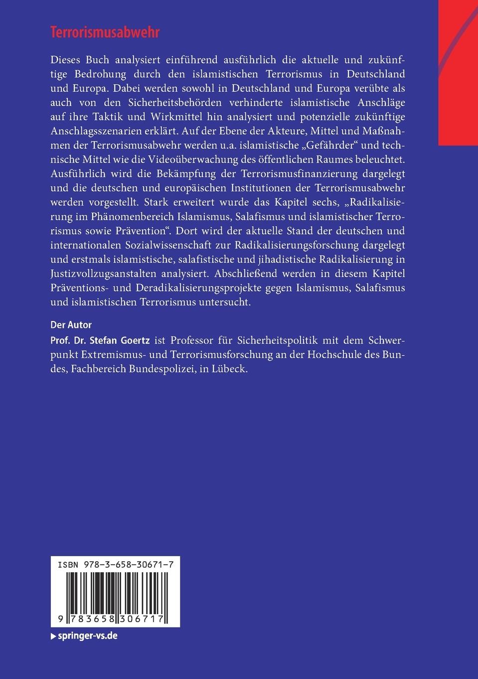 Rückseitencover Terrorismusabwehr