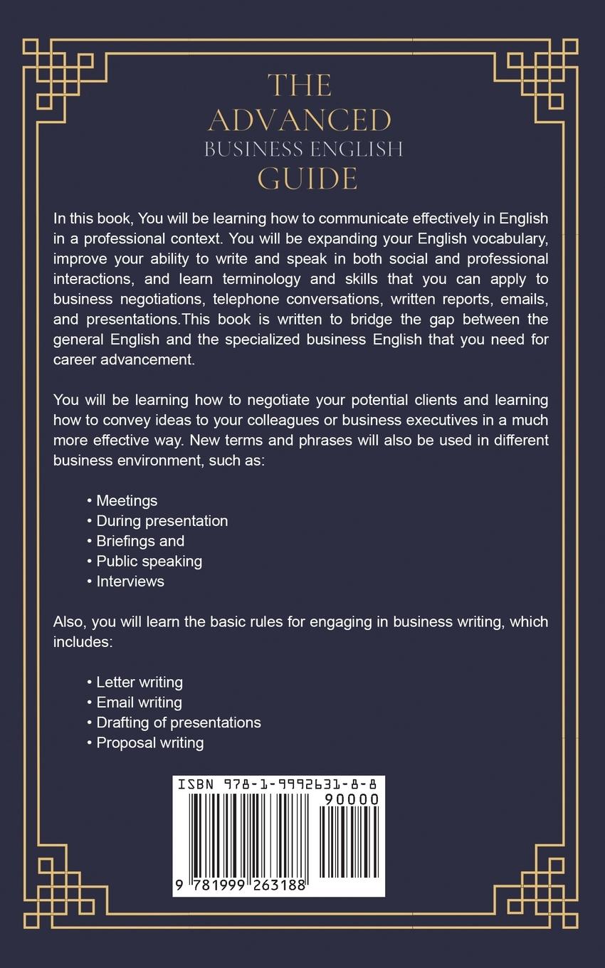 Rückseitencover The Advanced Business English Guide