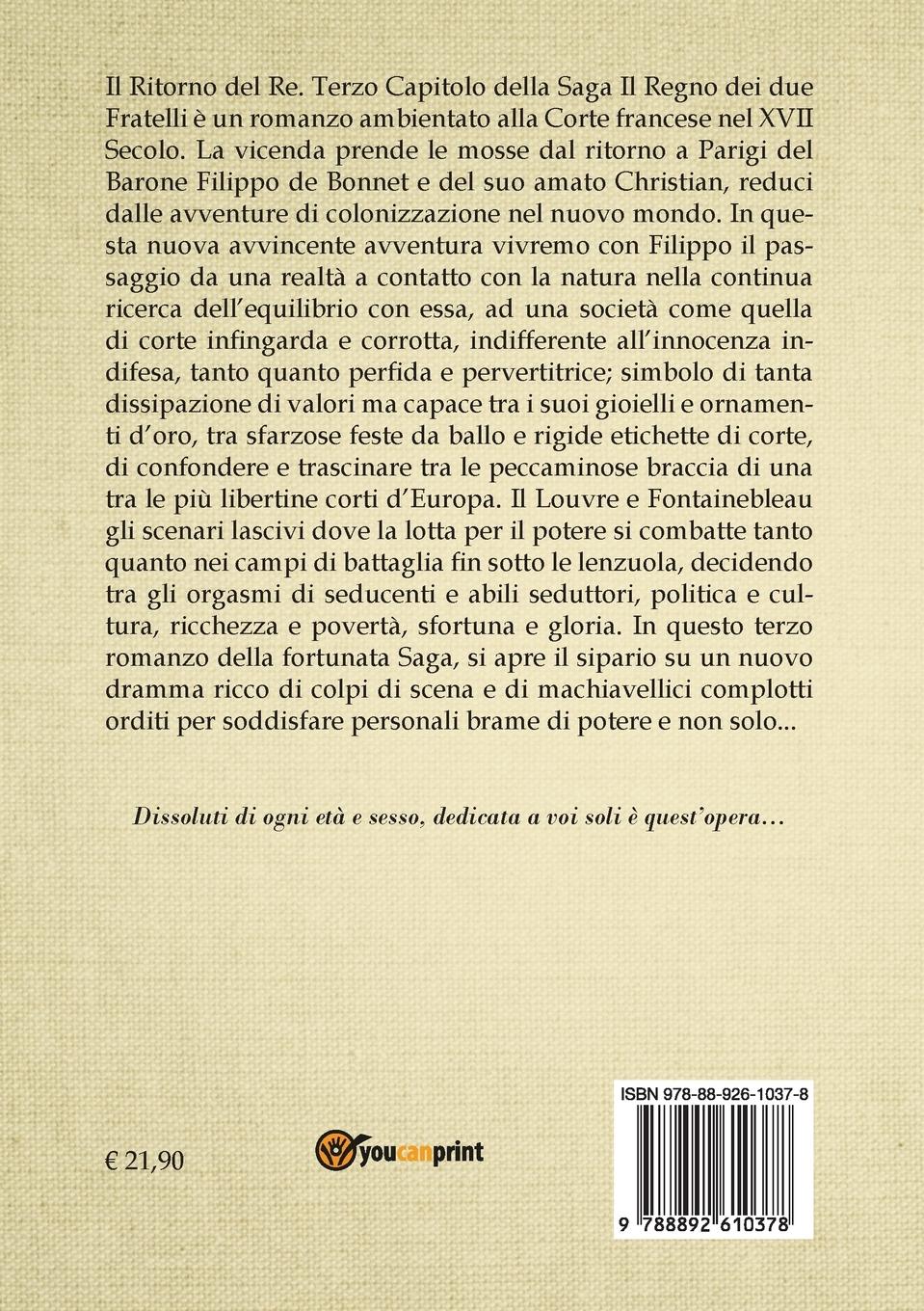 Rückseitencover Il regno dei due fratelli - Il ritorno del Re