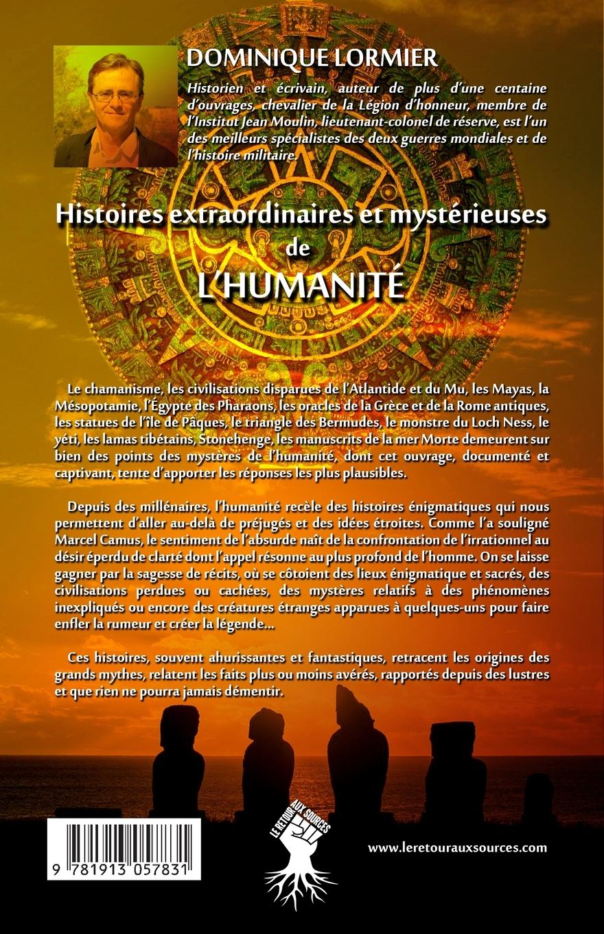 Rückseitencover Histoires extraordinaires et mystérieuses de l'humanité