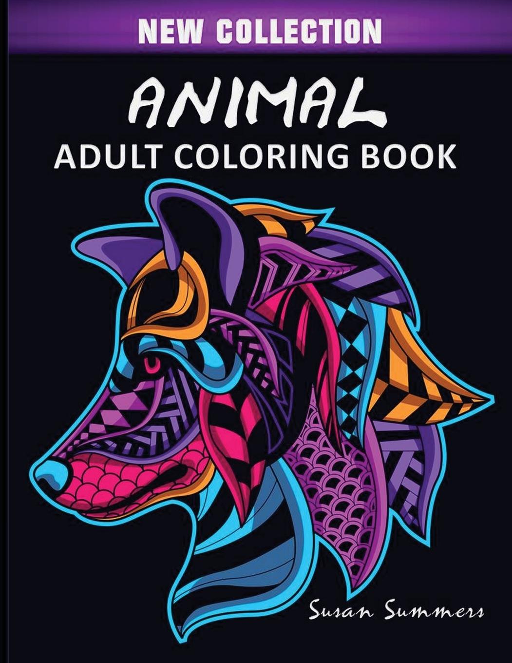 Vorderes Coverbild Animal Adult Coloring Book