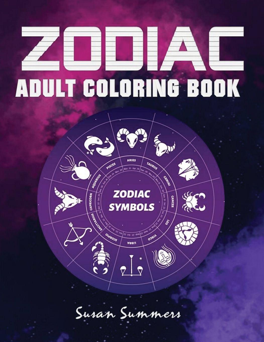 Vorderes Coverbild Zodiac Adult Coloring Book