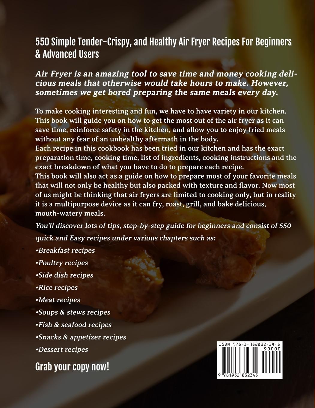 Rückseitencover Air Fryer Cookbook #2020