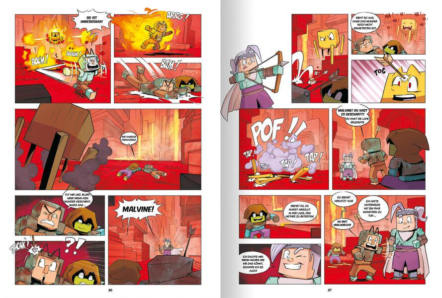 Beispielinhalt (Bild) Tagebuch eines Noobs Kriegers - Der Comic 2 - Chaos im Nether