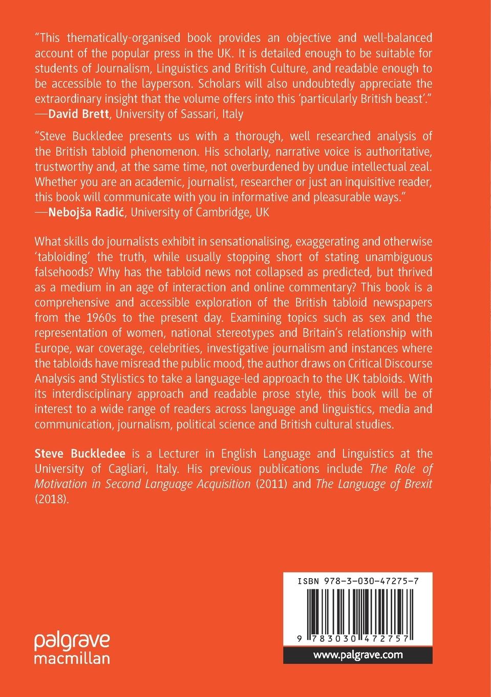 Rückseitencover Tabloiding the Truth