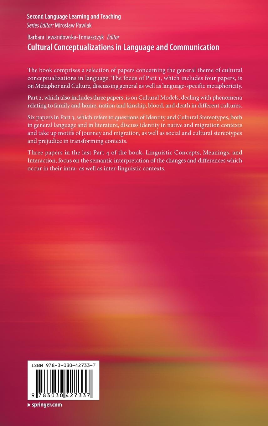Rückseitencover Cultural Conceptualizations in Language and Communication