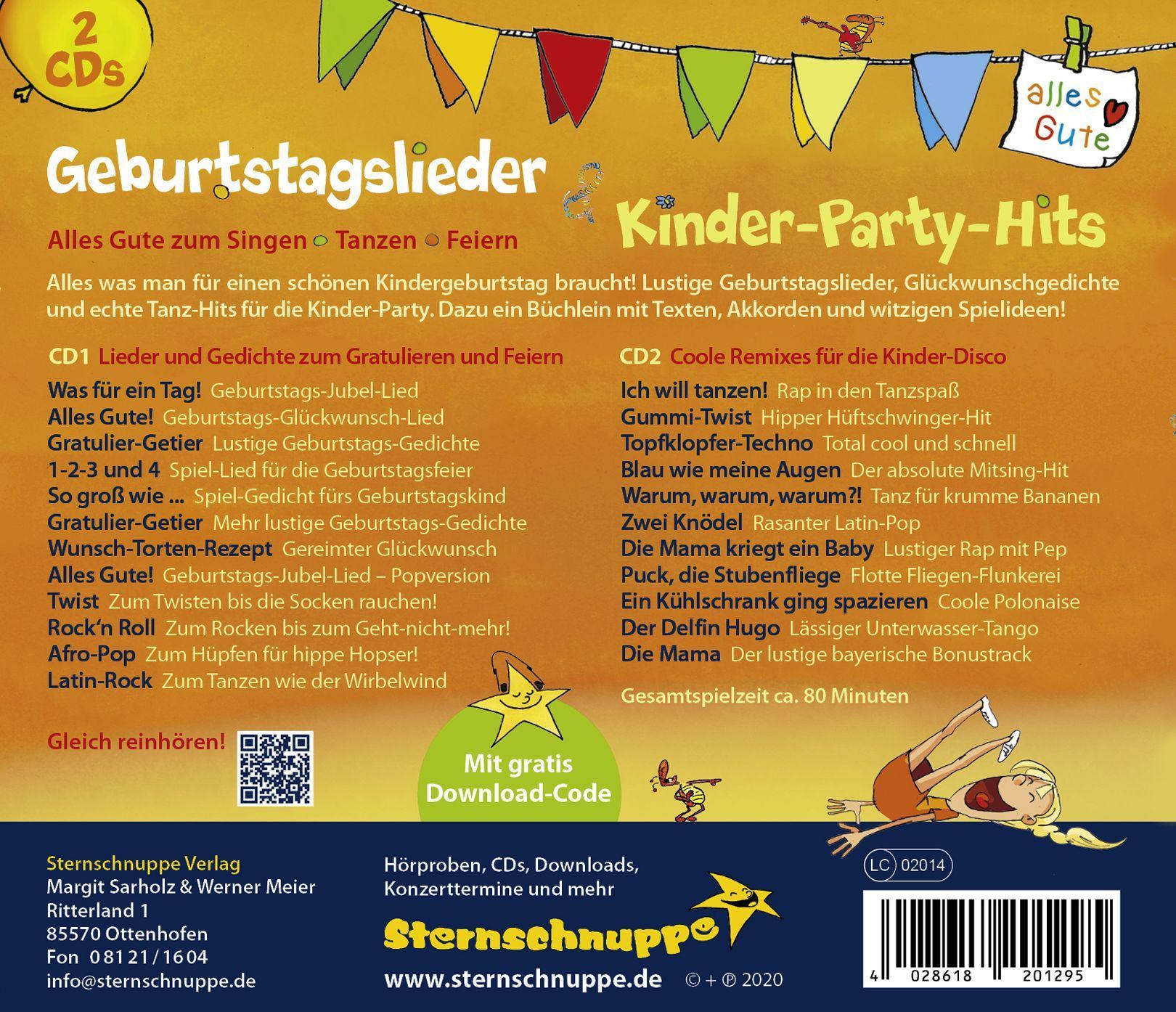 Beispielinhalt (Bild) Geburtstagslieder & Kinder-Party-Hits