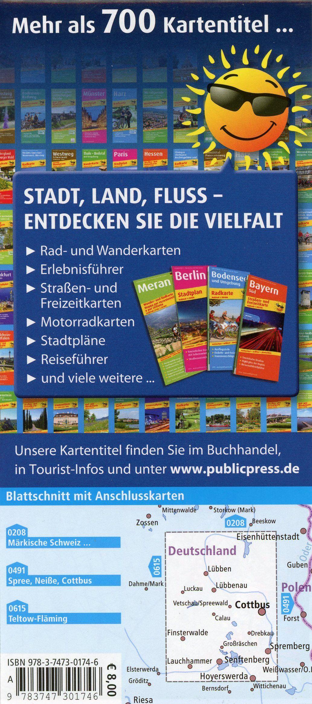 Beispielinhalt (Bild) Spreewald - Lausitz 1:100 000