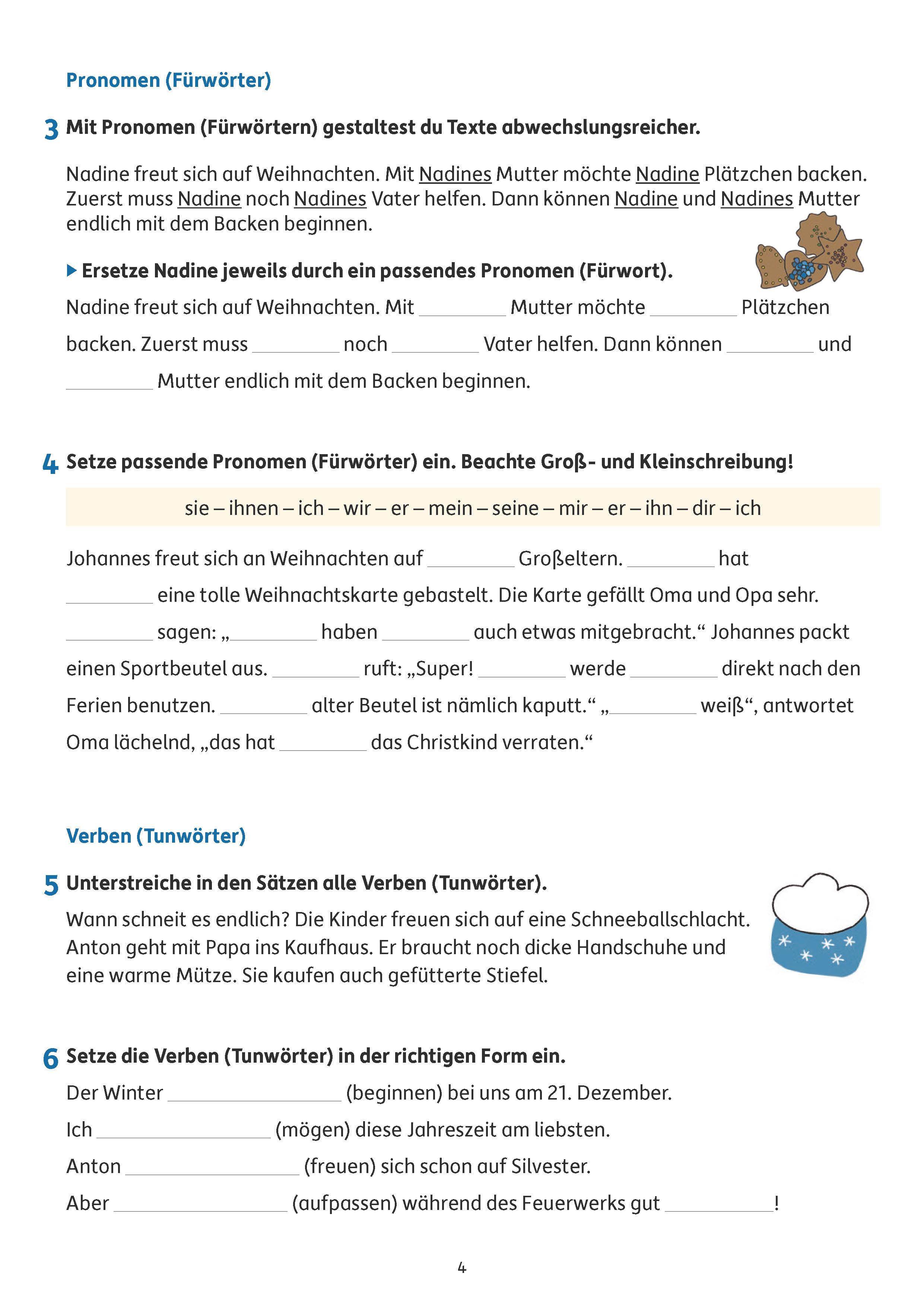 Beispielinhalt (Bild) Übungsheft Fit zum Übertritt - Tests in Deutsch 4. Klasse