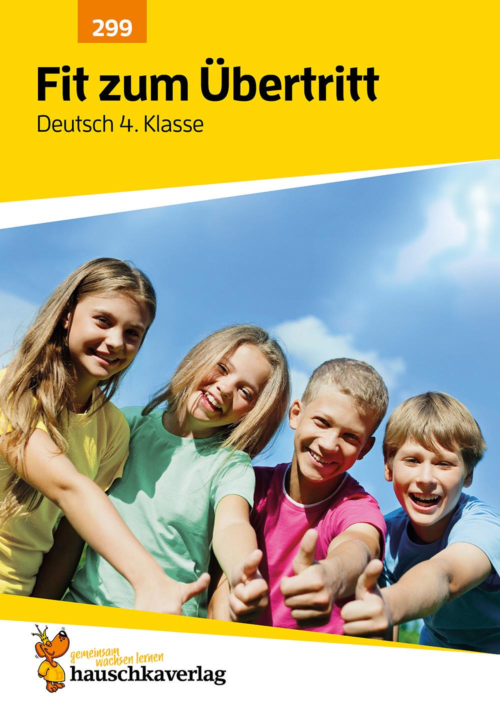 Vorderes Coverbild Übungsheft Fit zum Übertritt - Tests in Deutsch 4. Klasse