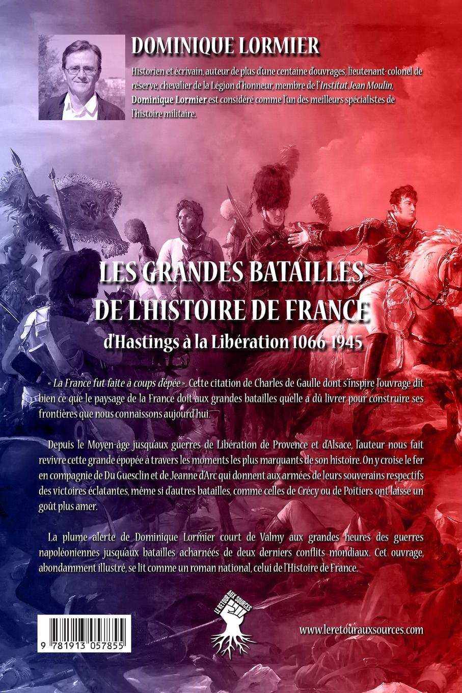 Rückseitencover Les grandes batailles de l'histoire de France