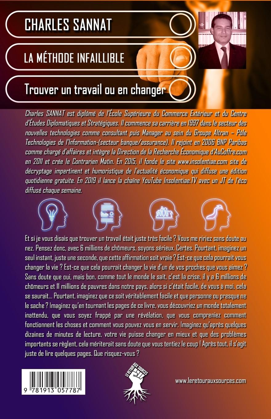Rückseitencover La méthode infaillible pour trouver un travail ou en changer