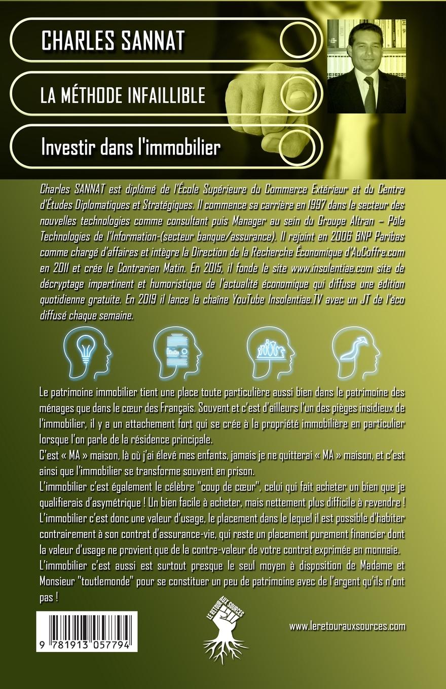 Rückseitencover La méthode infaillible pour investir dans l'immobilier