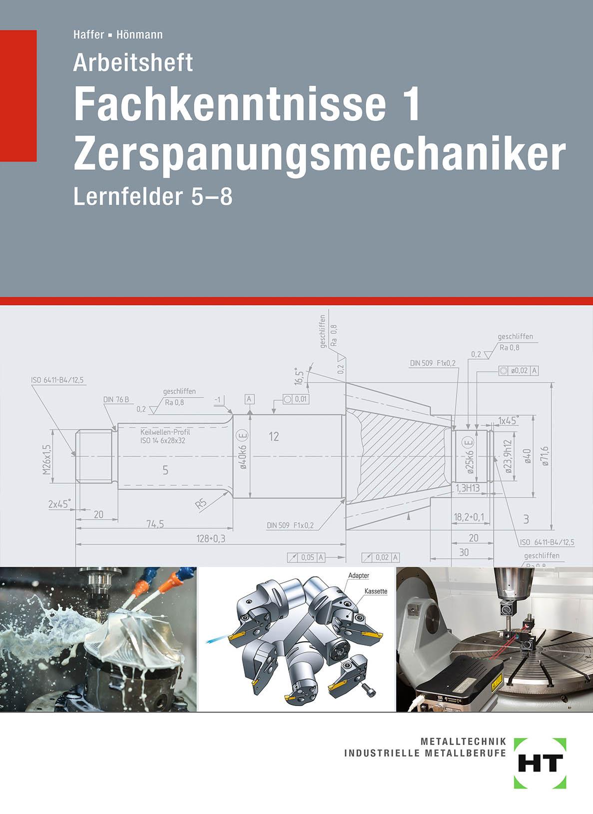 Vorderes Coverbild Arbeitsheft Fachkenntnisse 1 Zerspanungsmechaniker
