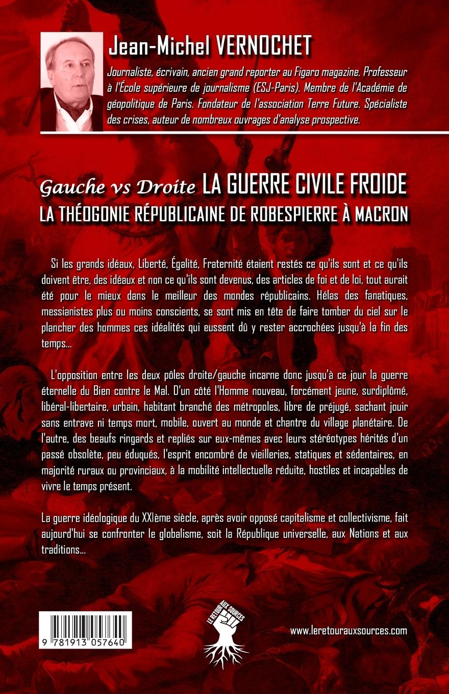 Rückseitencover La guerre civile froide - La théogonie républicaine de Robespierre à Macron