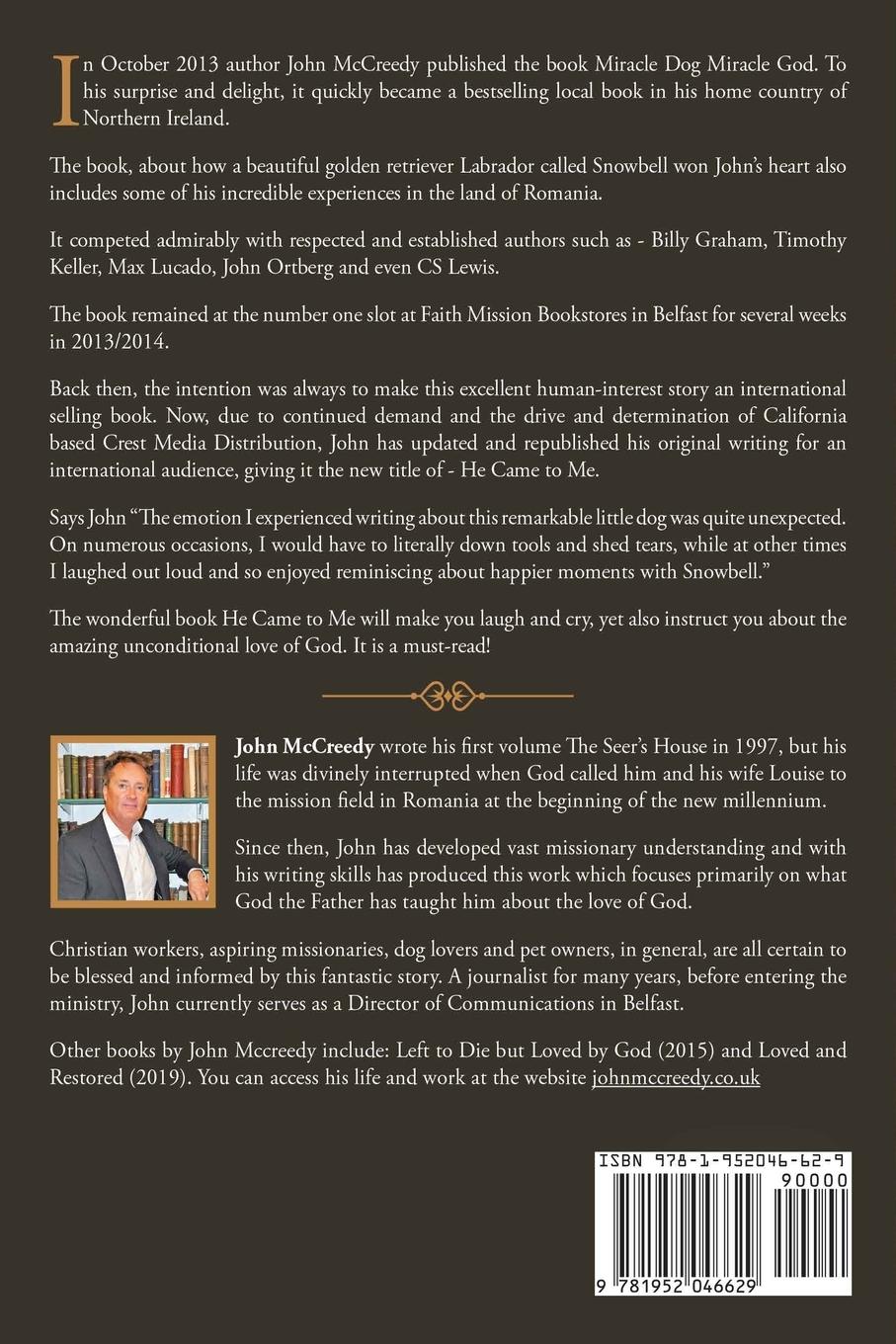 Rückseitencover HE CAME TO ME