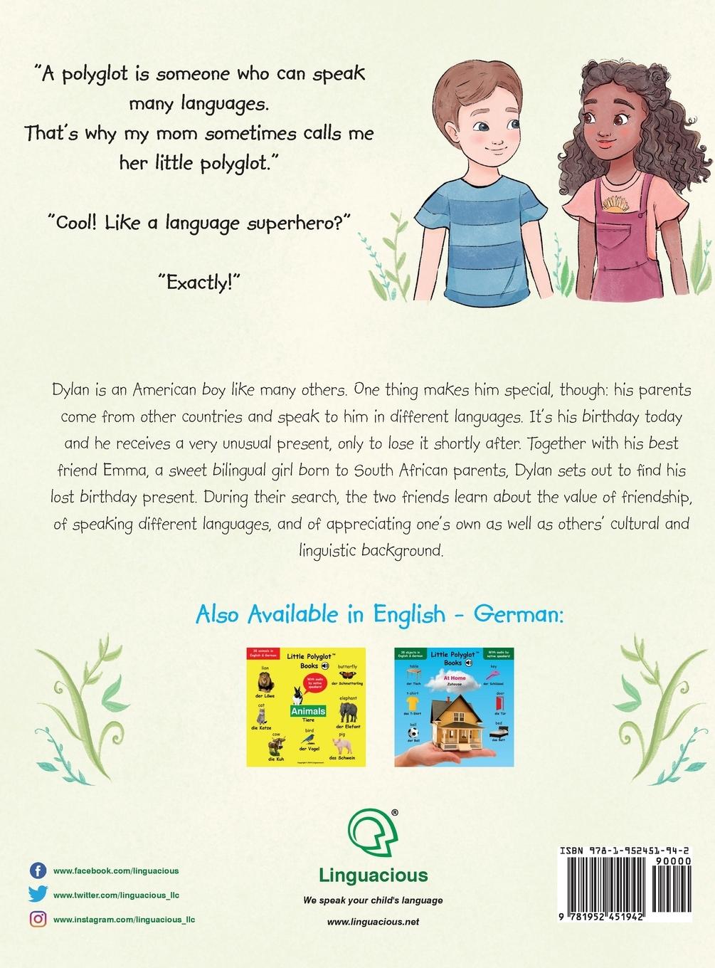 Rückseitencover Dylan's Birthday Present/Dylans Geburtstagsgeschenk