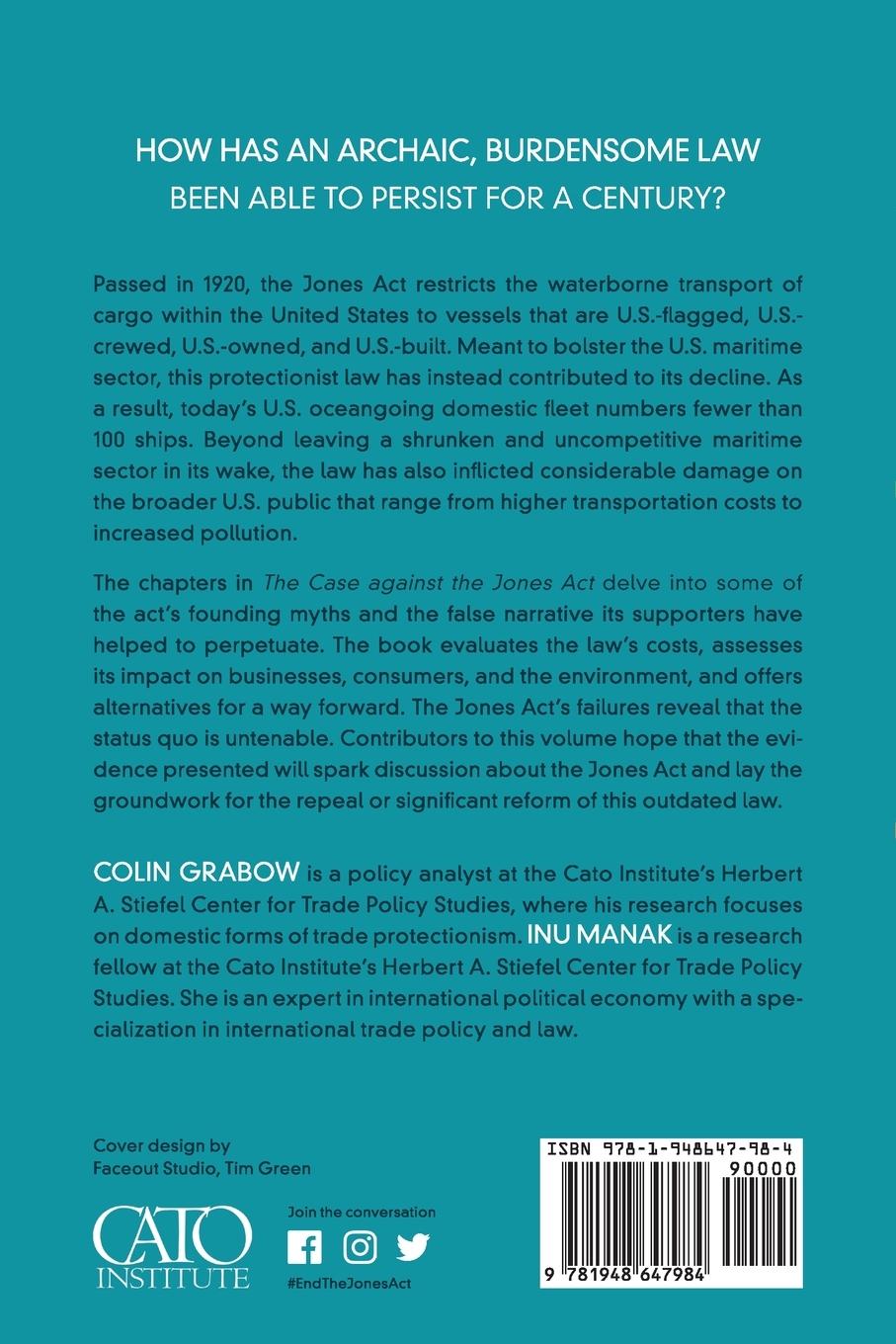 Rückseitencover The Case against the Jones Act