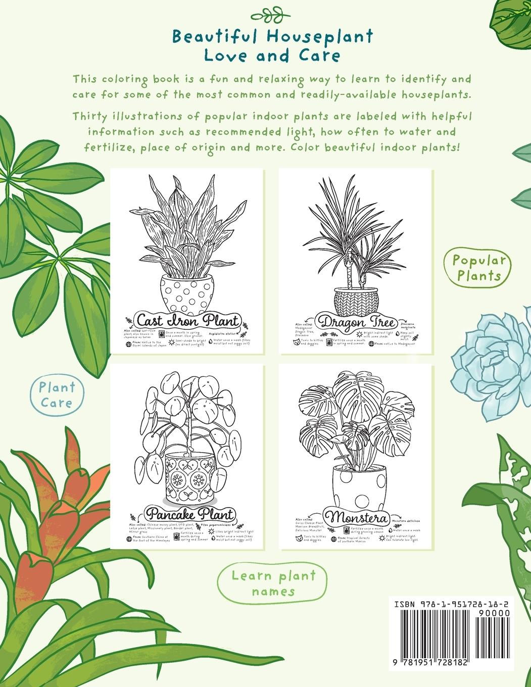 Rückseitencover The Plant Parent Coloring Book