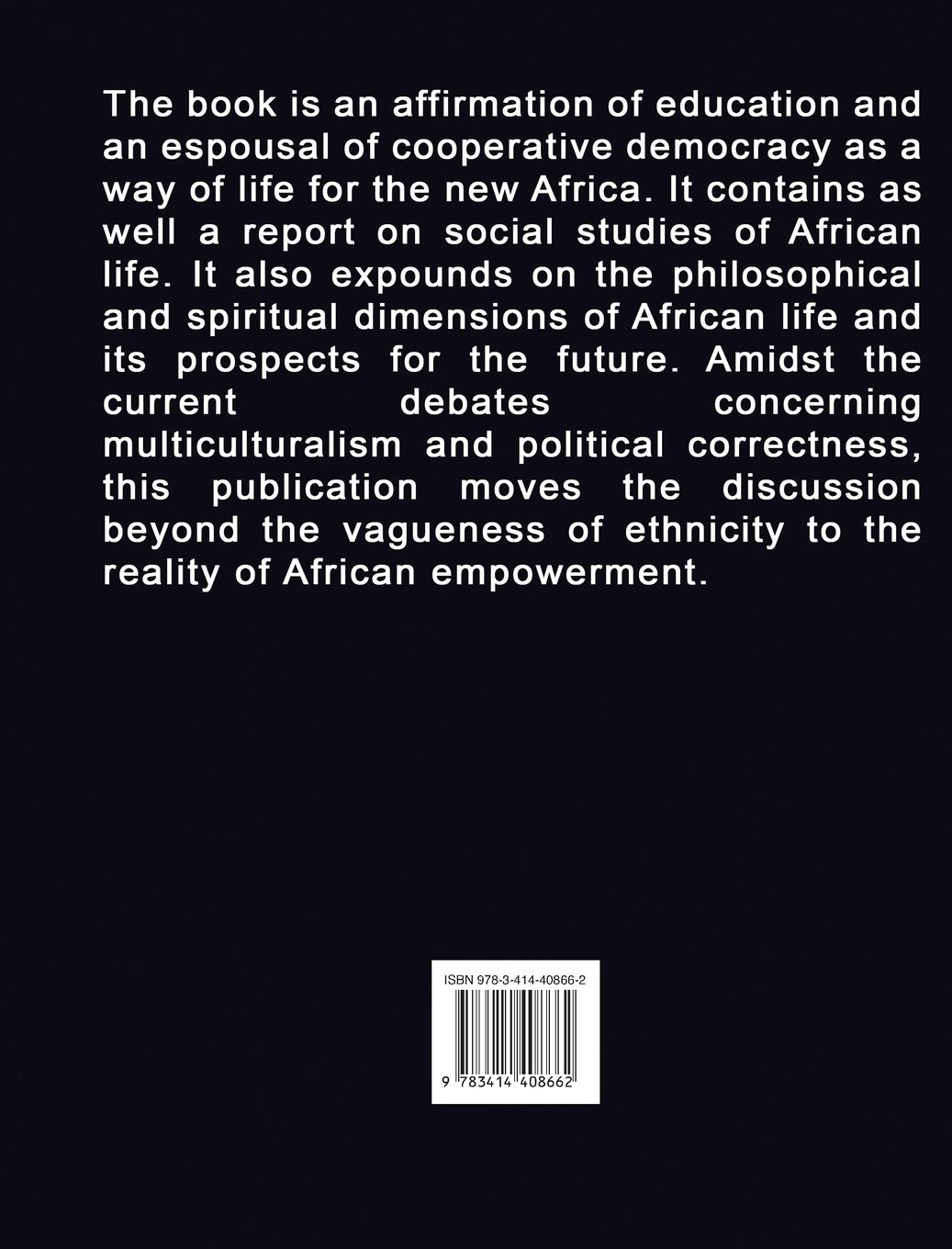 Rückseitencover The Rebirth of African Civilization
