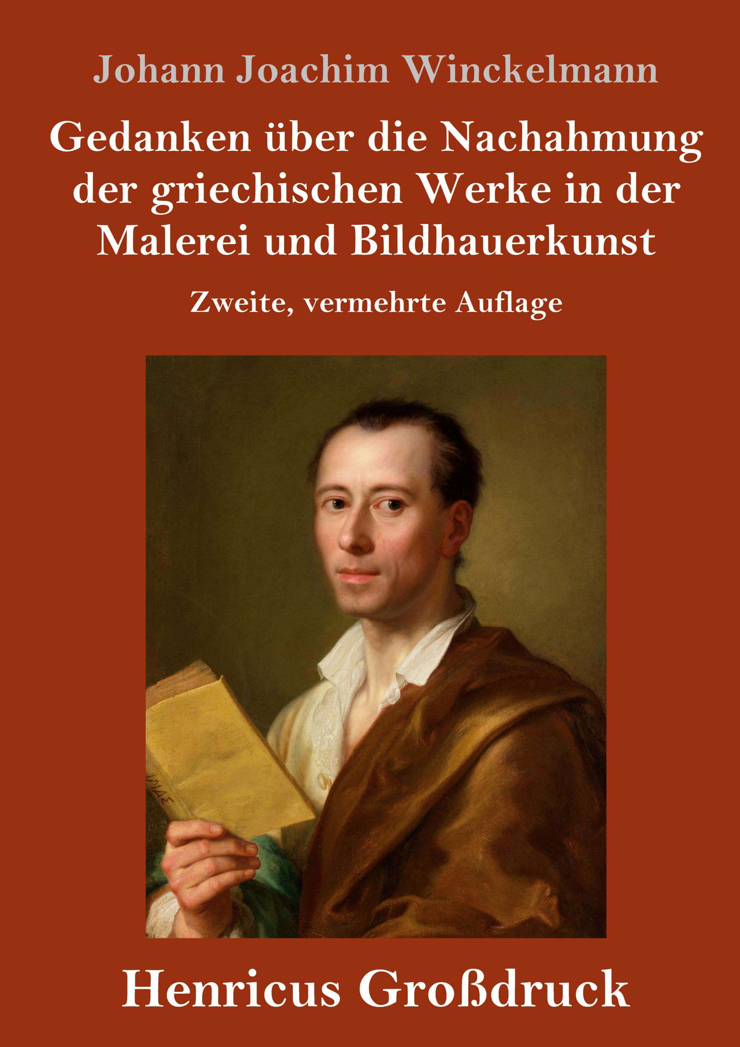 Vorderes Coverbild Gedanken über die Nachahmung der griechischen Werke in der Malerei und Bildhauerkunst (Großdruck)