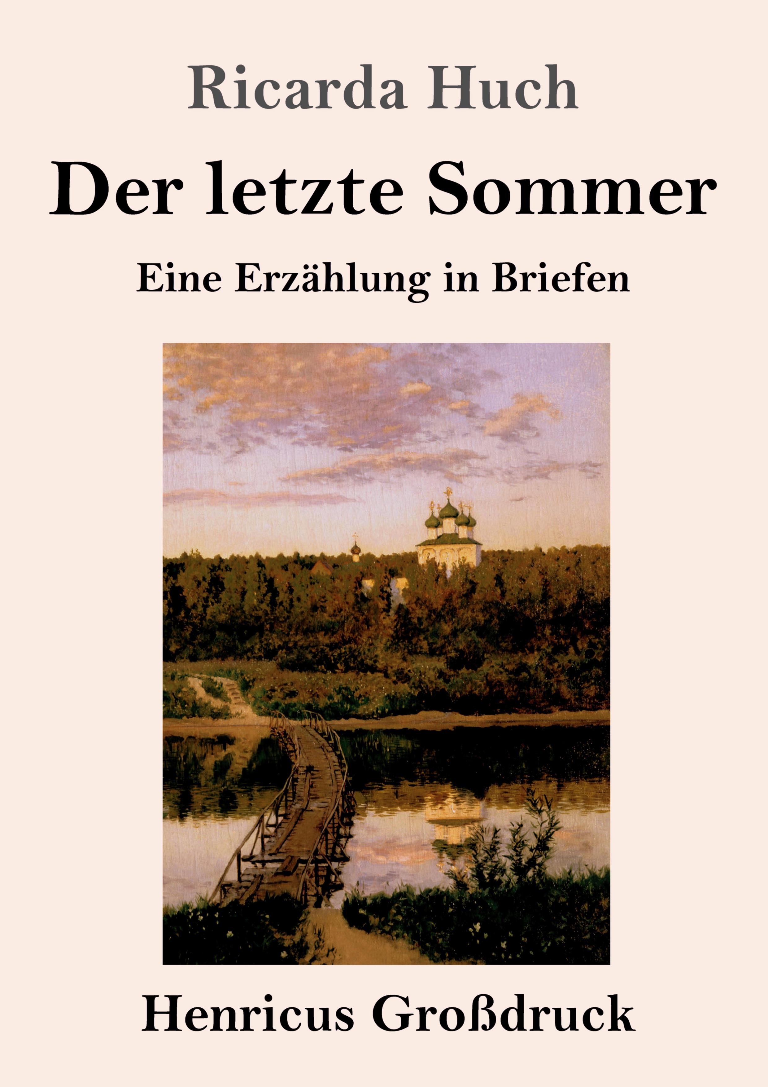 Vorderes Coverbild Der letzte Sommer (Großdruck)