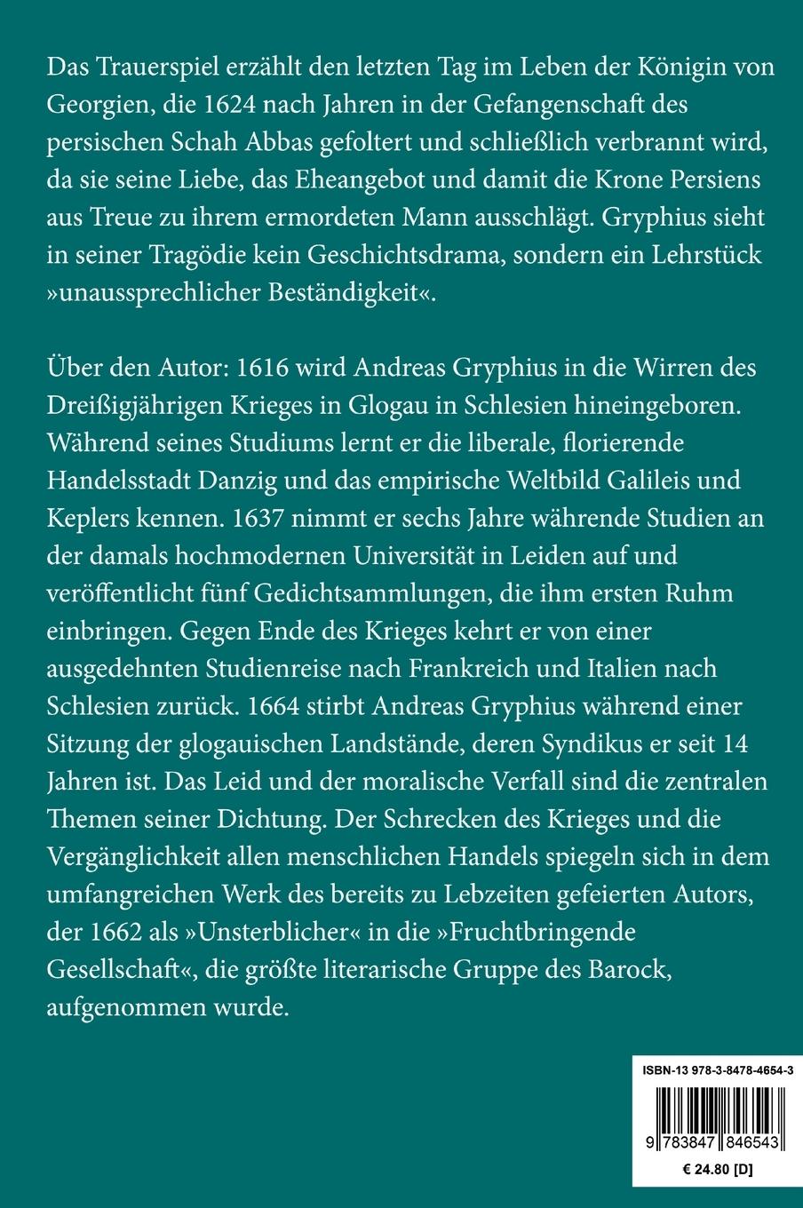Rückseitencover Catharina von Georgien (Großdruck)