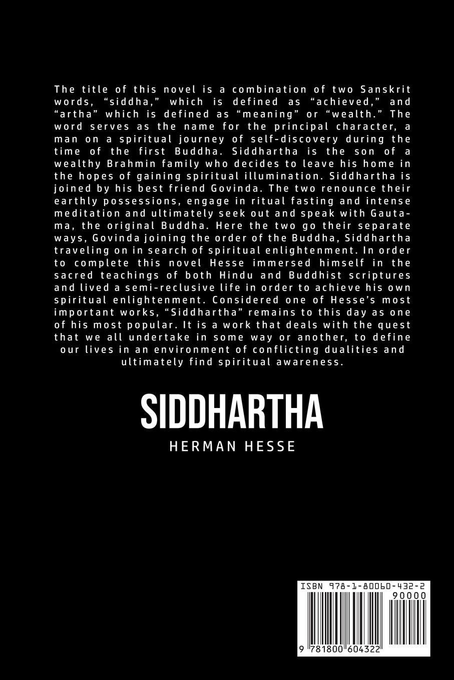 Rückseitencover Siddhartha
