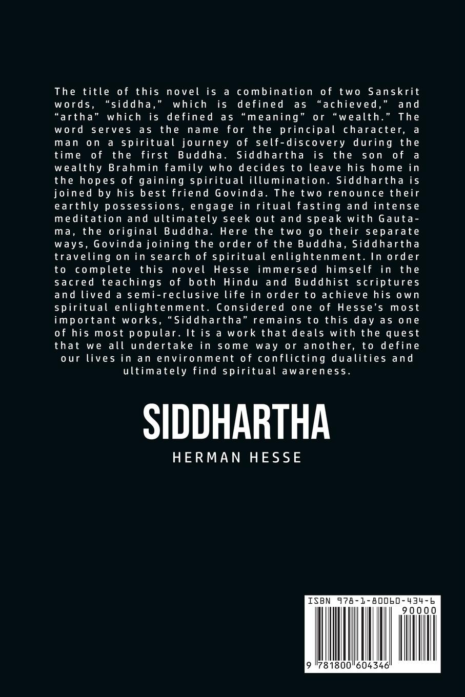 Rückseitencover Siddhartha