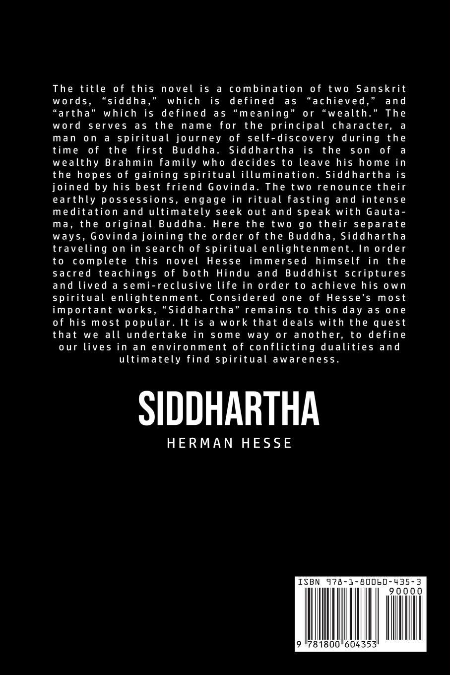 Rückseitencover Siddhartha
