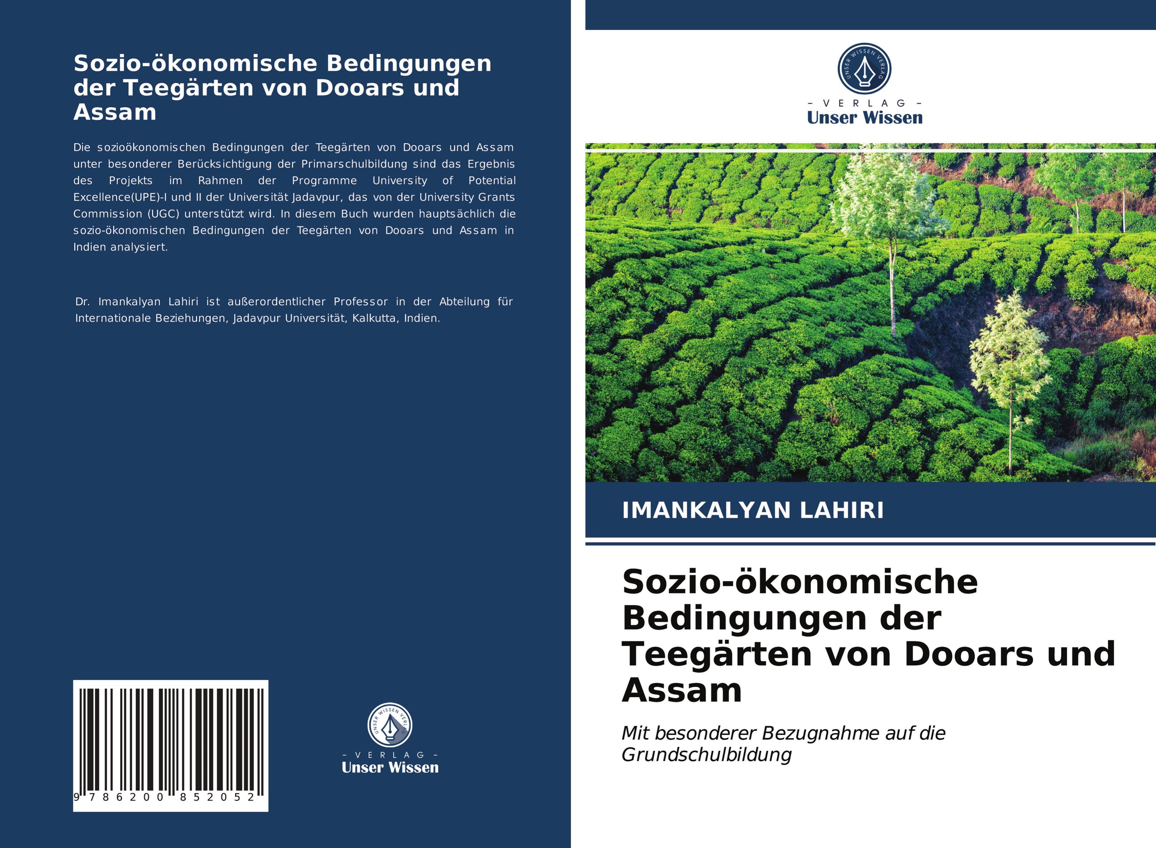 Vorderes Coverbild Sozio-ökonomische Bedingungen der Teegärten von Dooars und Assam