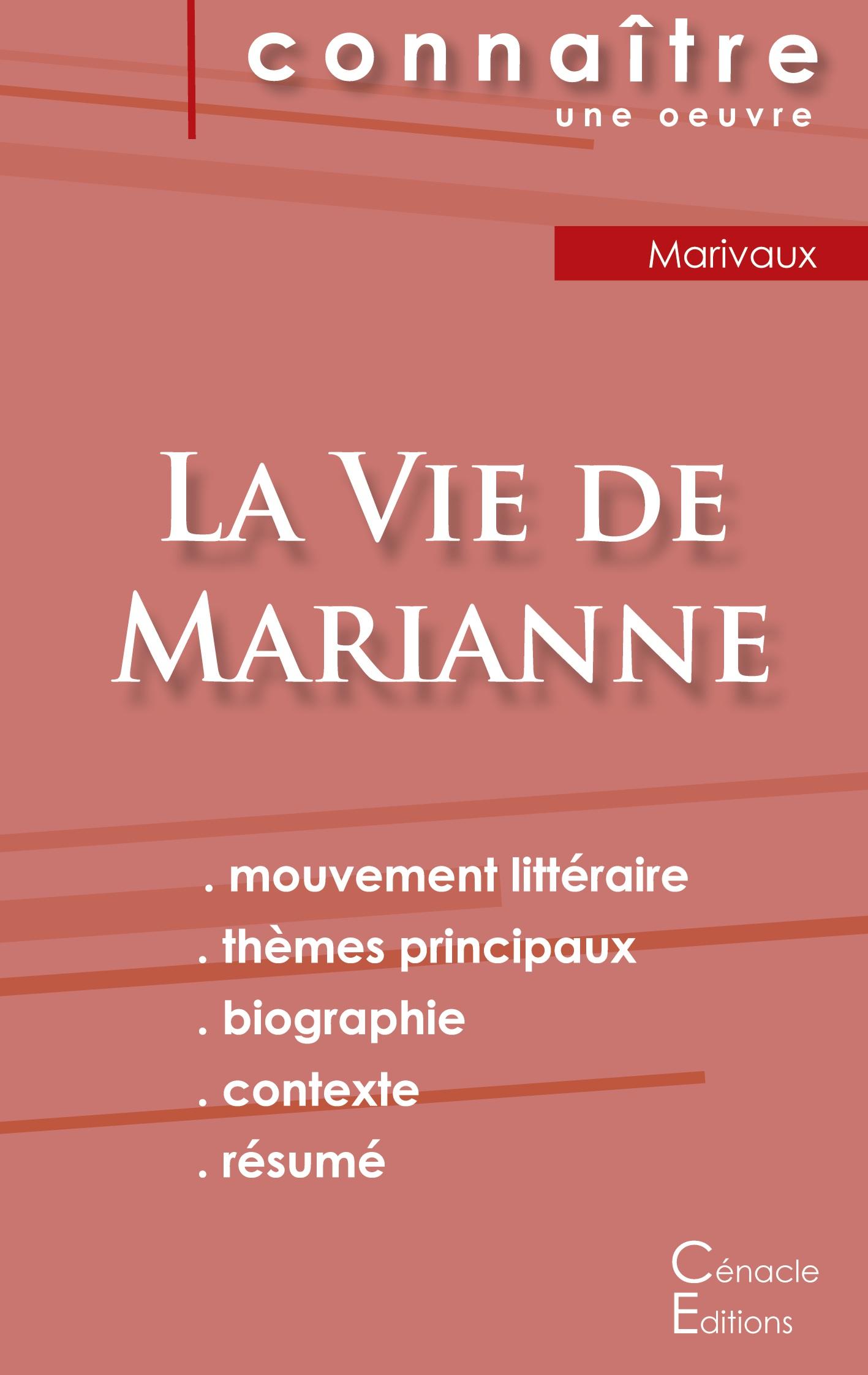 Vorderes Coverbild Fiche de lecture La Vie de Marianne de Marivaux (analyse littéraire de référence et résumé complet)
