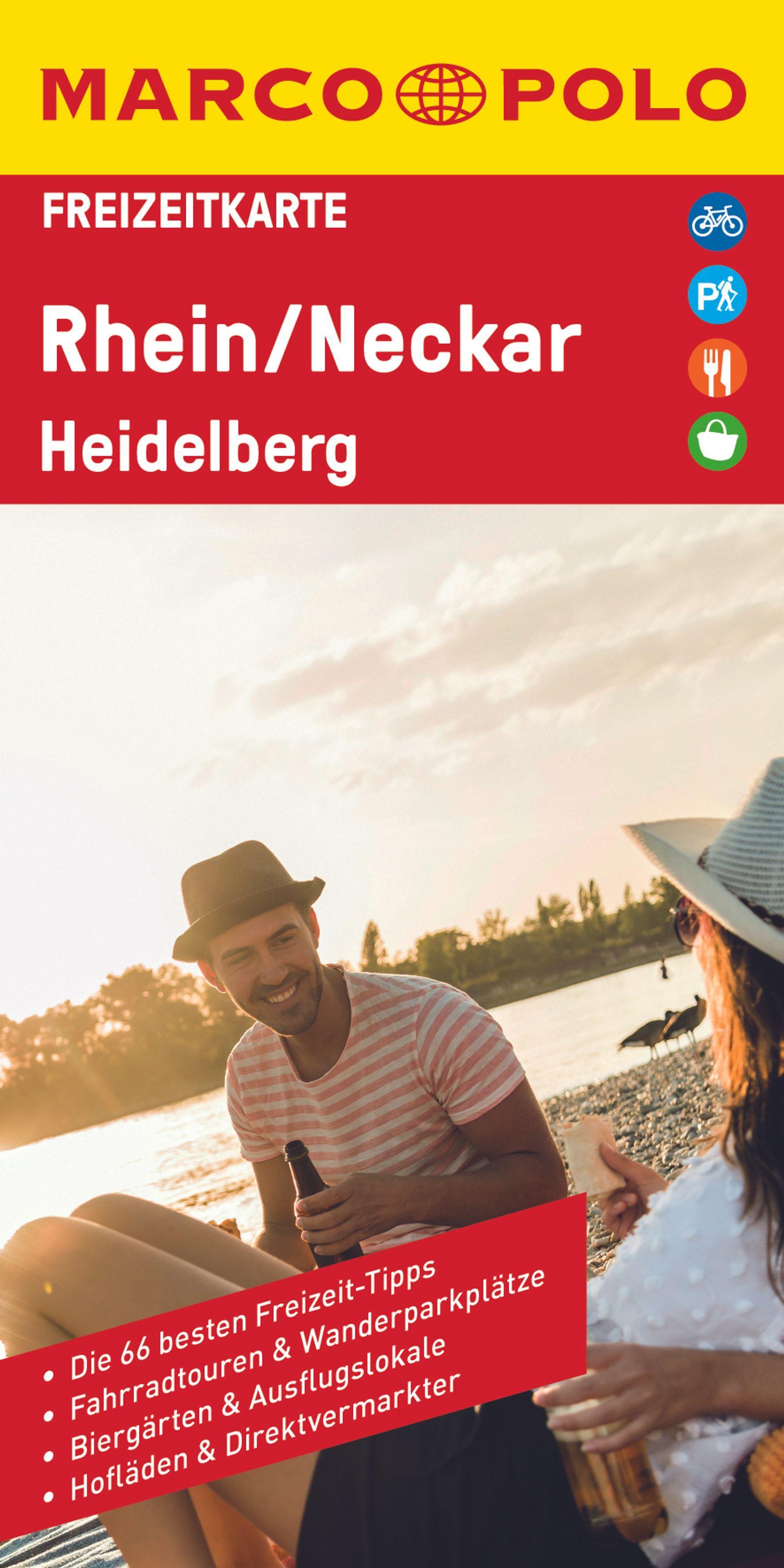 Vorderes Coverbild MARCO POLO Freizeitkarte 35 Rhein, Neckar, Heidelberg 1:100.000