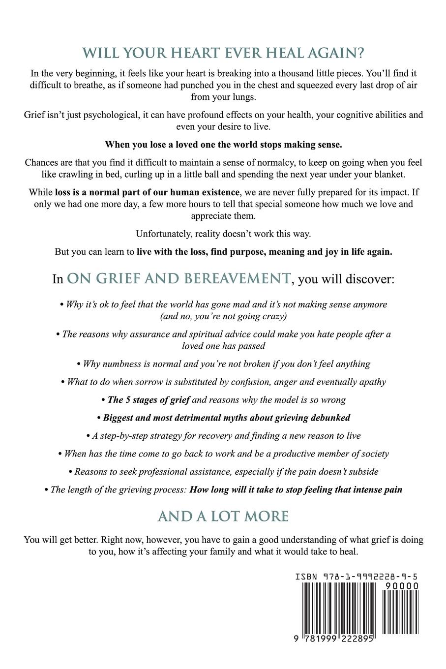 Rückseitencover On Grief and Bereavement